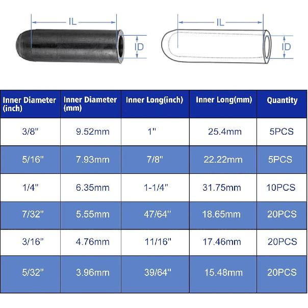 80pcs Vacuum Dust Cap Car Carburetor Hose Cover Kit Vacuum Cover Combination Automobile Accessories
