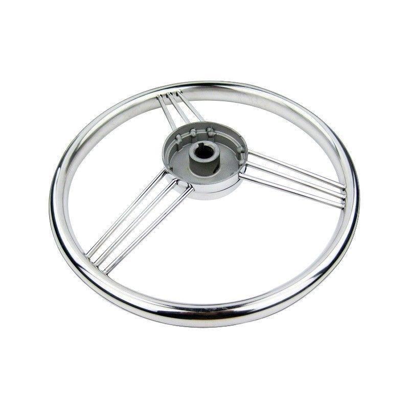 Stainless Steel Marine Steering Wheel, Universal for Yacht Speedboat Hydraulic & Mechanical Helm System, Boat Hardware Accessori