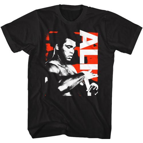 Muhammad Ali Getting Ready Black Adult TShirt Unisex T-Shirt XL