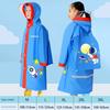 Children's Raincoat Girls' Primary School Baby Boys' Waterproof School Clothes Cartoon Cute Poncho with Backpack