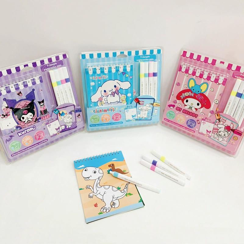 New SanrioStudent Coloring Book Children's Drawing Book DIY Graffiti Tracing Coloring Picture Book Coloring book educational toy