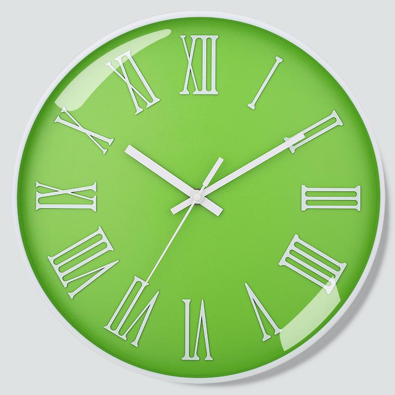 12 Inch 30CM Silent Wall Clock, Creative and Fashionable, Three-dimensional Digital Minimalist Clock for Home Living Room