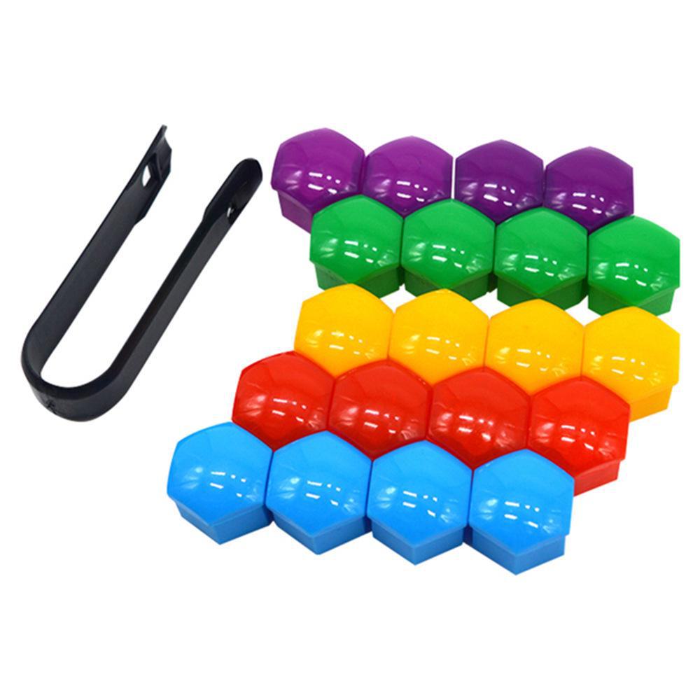Tapa decorativa para tornillos de neumáticos de automóvil de 17 mm, 19 mm y 21 mm: cubierta protectora para cubo de rueda