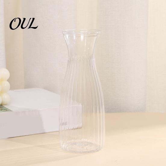 Trendy Flower Container Clear Bud Vase, Plastic Transparent Modern Vase Table Centerpiece for Home Party Wedding Decor Minimalist