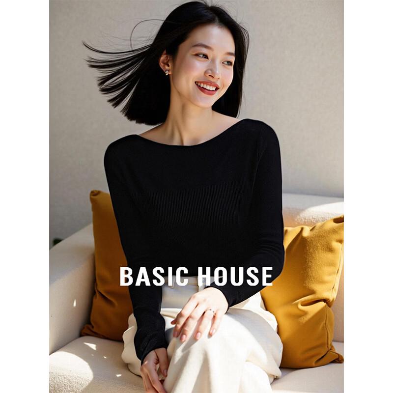 Basic House Women s Elegant Long Sleeve Knit Top