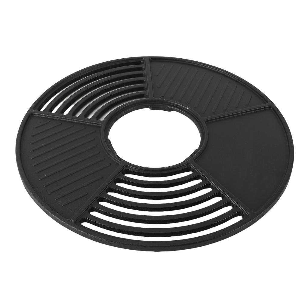 Grt Cast Iron   Grill, 42cm Non Stick Coated Round Cooking Grill for Outdoor Party Gathering Grills