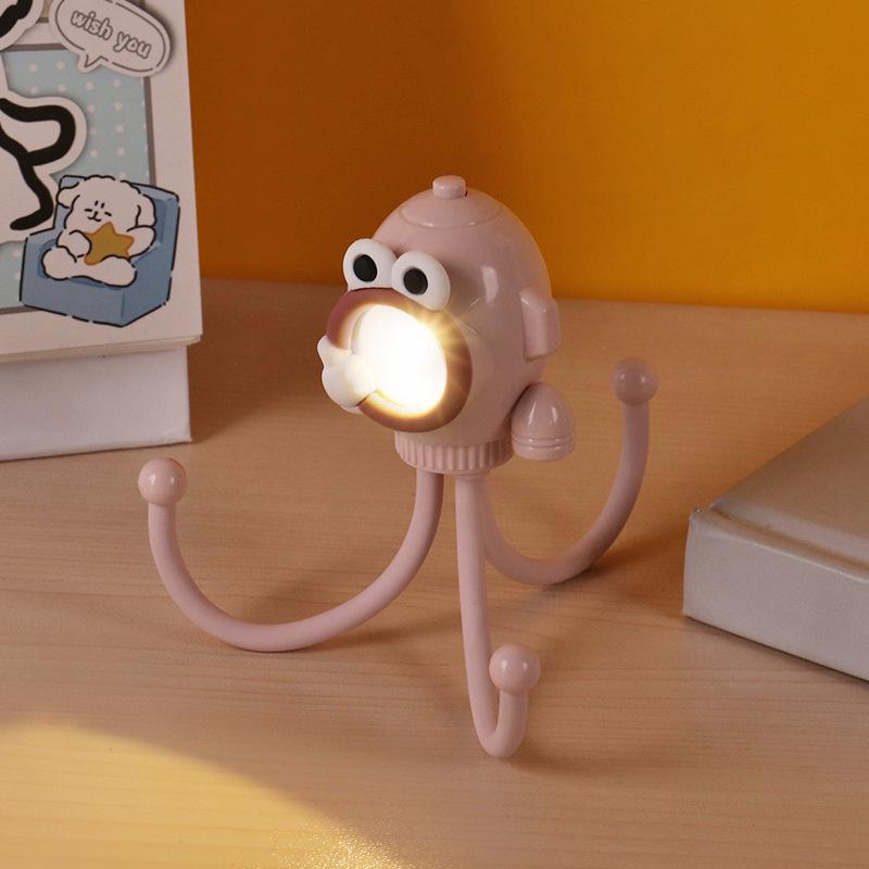 Kreatives lustiges Oktopus-Nachtlicht, Cartoon, Mini-LED-Umgebungslicht, Kinderzimmer, Nachttischlampe, tragbare Schreibtischlampe, Spielzeug, Geschenk