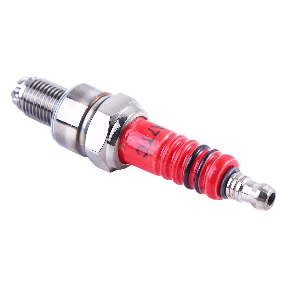 Moped Scooter Three-Electrode A7TC Motorcycle Spark Plug Modification Accessories Replacement Parts