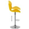 Bar Stool Set 2 Pcs Mustard Yellow Velvet