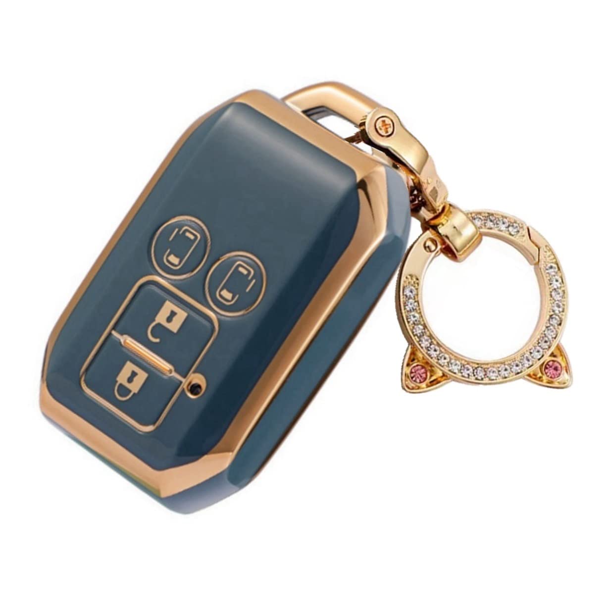 [ZANEKO] Key case compatible with Suzuki New Spacia Spacia Custom ZA-MEK-LM4-Blue синий
