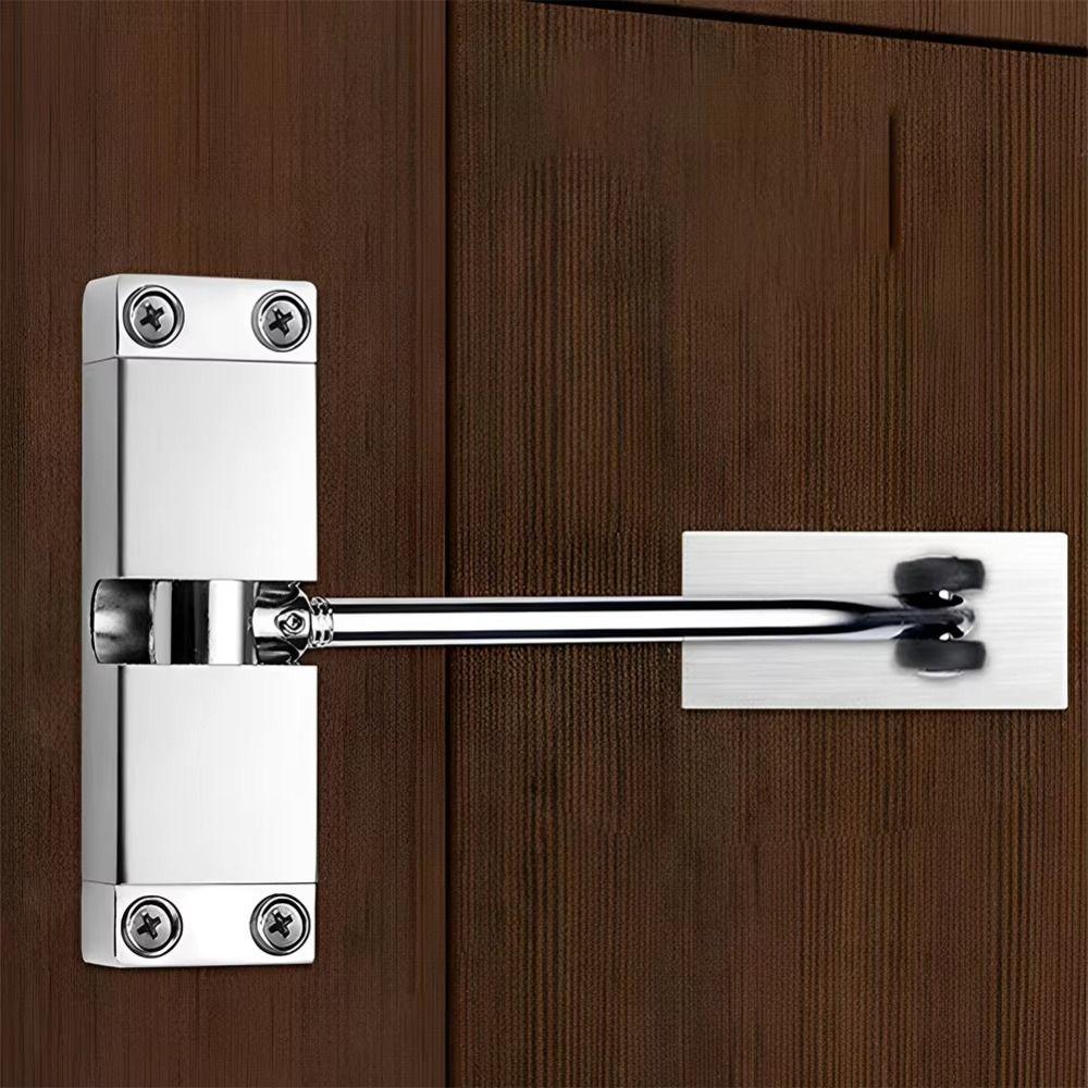 Aluminum Alloy Automatic Door Closer Wear Resist Safety Door Closing Hinge Mounted Self-Closing Spring Door Closer Furniture
