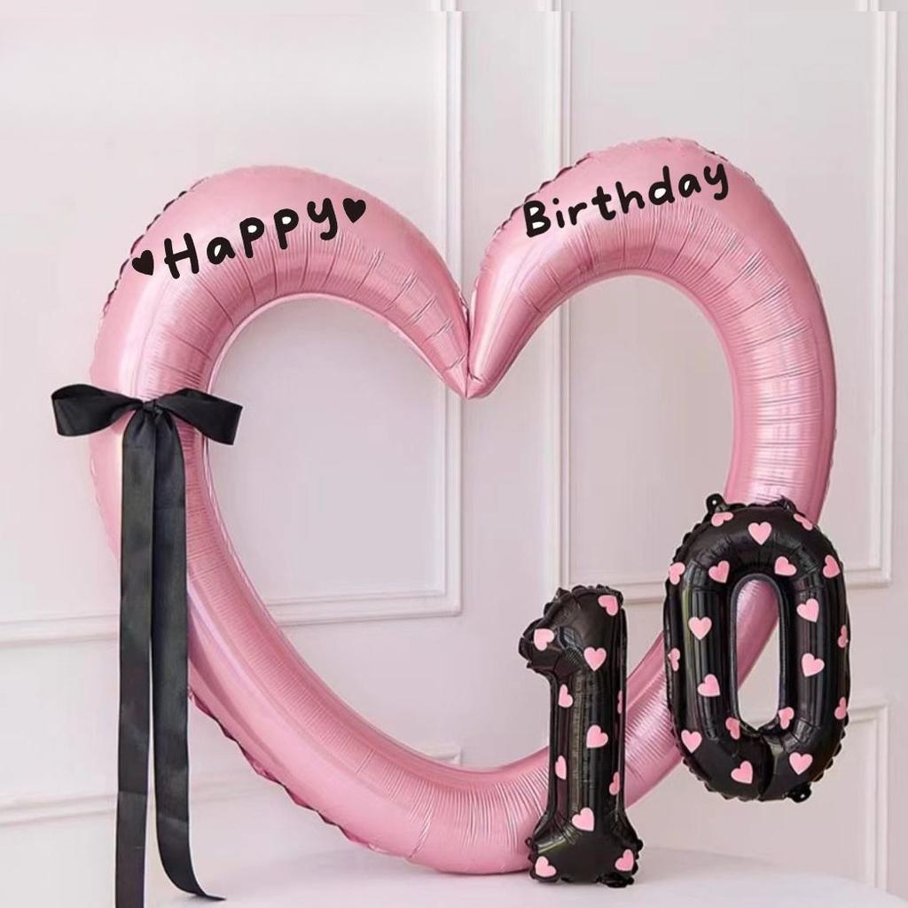 Hollow Out Love Heart Balloon Birthday Party Decoration Cute Love Ballons Baby Shower Wedding Party Gifts Party Balloon Ornament