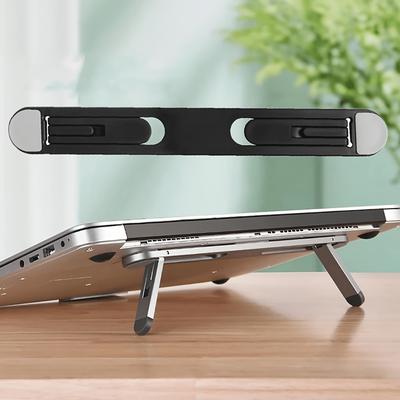 [Cooling Design Laptop Stand Portable] Portable & Foldable Laptop Stand - Adjustable, Cooling Design, Durable ABS Material, 1pc