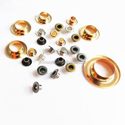100 Stück 3,5-15 mm Flache Runde Messing Ösen für Kleidung Tasche Hut Schuh Kleidung Leder Handwerk DIY