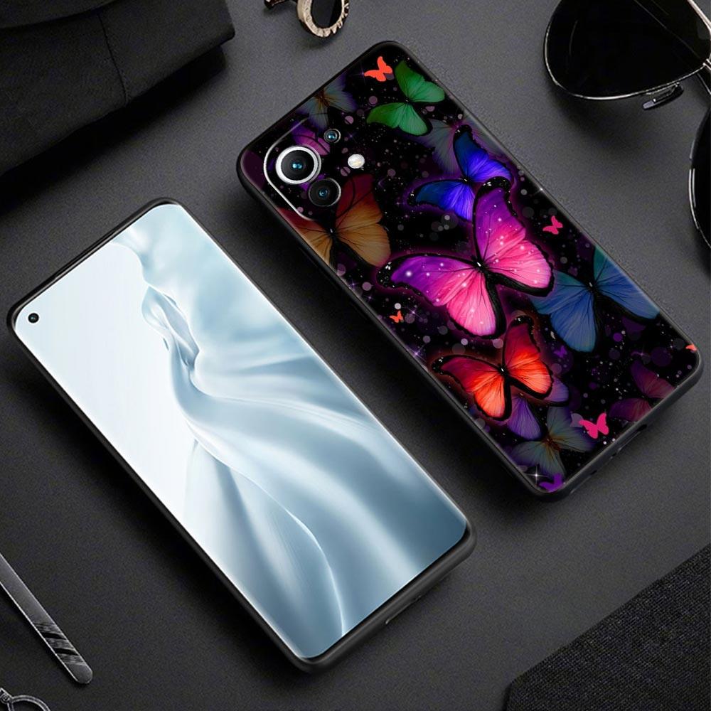 Etui na telefon dla Xiaomi Poco X4 X3 NFC F3 F4 M3 M4 Mi Note 12T 10 11 Ultra 11T 13 Pro 10T 12 Lite 9T 5G Miękkie etui motyl