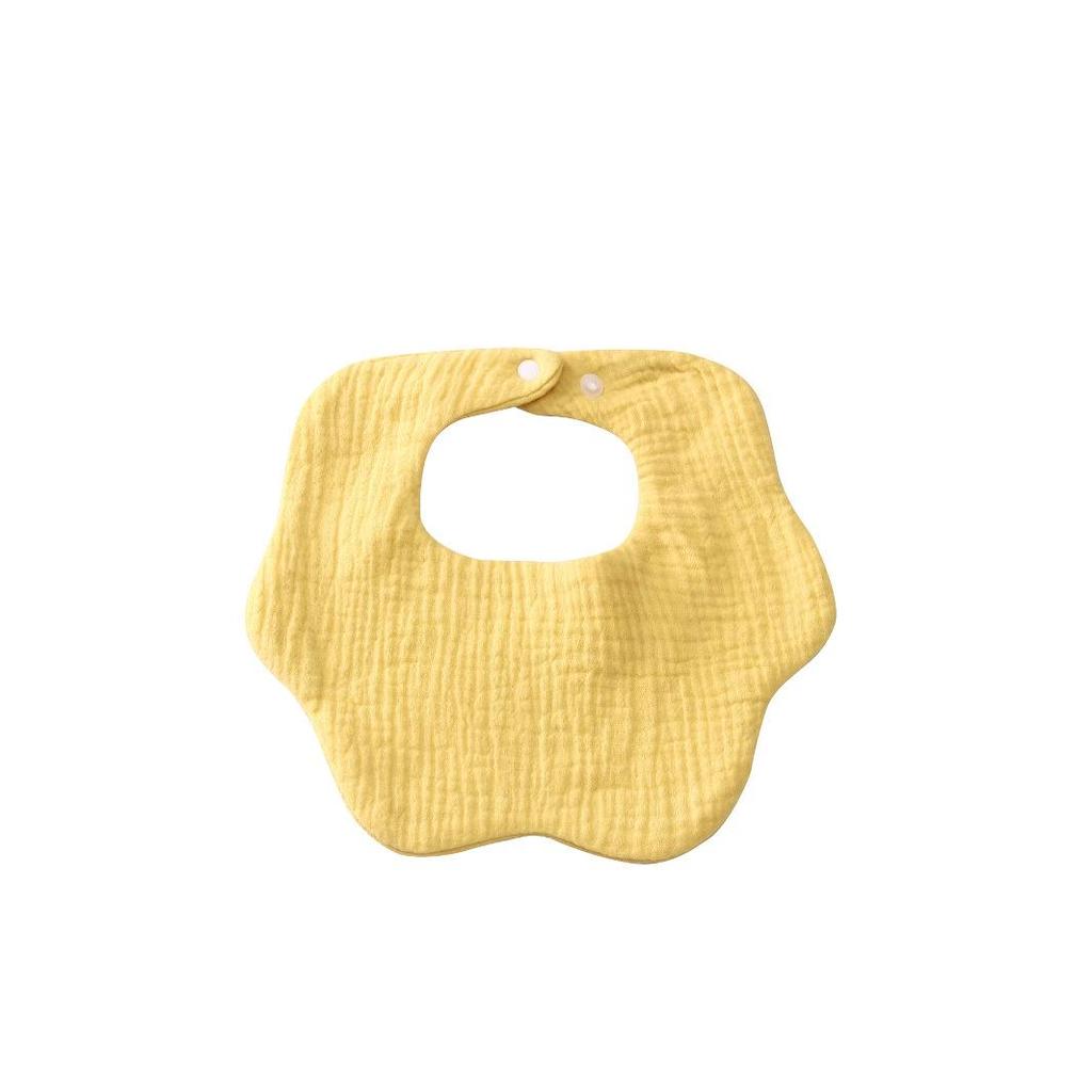 Japanese Style Waterproof Baby Bib - Cartoon Design, Pure Cotton, Ideal for Newborns
