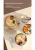 304 Stainless Steel Large Capacity Portable Noodle Bowl with Lid - Double Layer Lunch Box for Dormitory, Office & Canteen
