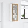 Artisan Oak Wall Mounted Cabinet 40 X 31 X 100 Cm Engineered Wood