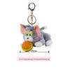 Tom & Jerry Plush Toys: Cat Pendant & Mouse Keychain Charms for Kids