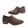 Large Size Retro Chelsea Boots Autumn and Winter New Side Zipper Square Heel Commuter Shoes