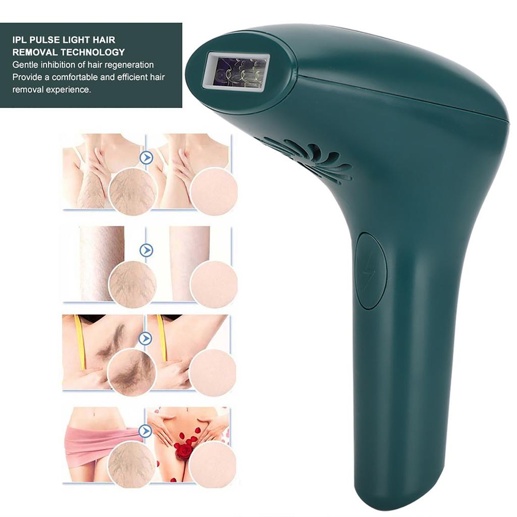 Household Electric Epilator Depilator IPL Hair Removal Machine Green Black (100‑240V)