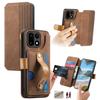 Wallet Case for 15 5G - Leather/PU, Brown, With Stand