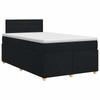 Boxspringbett mit Matratze Schwarz 120 x 190 cm Stoff
