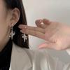 Star Series Diamond Earrings: High-End Niche Design for Women, Neutral Silver Needle 