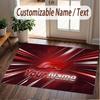 Custom Rug F1 Pattern Print Name Text Soft Non‑Slip Floor Carpet for Home Indoor Decoration
