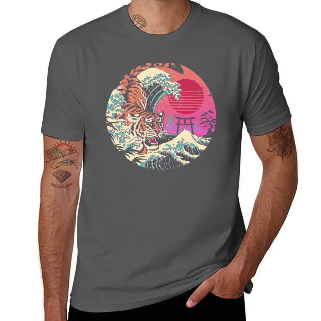 Rad Tiger Wave Tshirt Nonshrink Basic Cotton Tshirt
