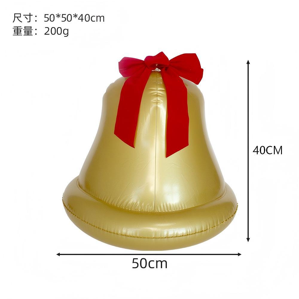 505040 Cm Christmas Inflatable Bell, Blow Up Bell Decoration for Holiday