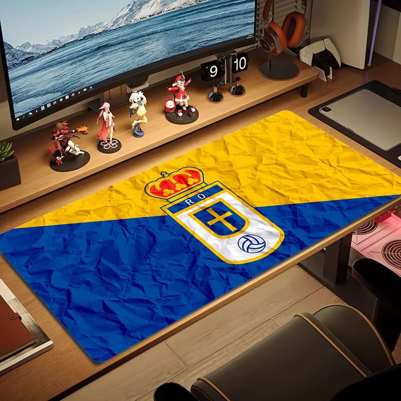 Real Oviedo Mouse Pad Large Gaming Table Cushion Non-slip Laptop Tablet Big Mousepad XXL Mat Mini PC Playmat With Lock edge_xia