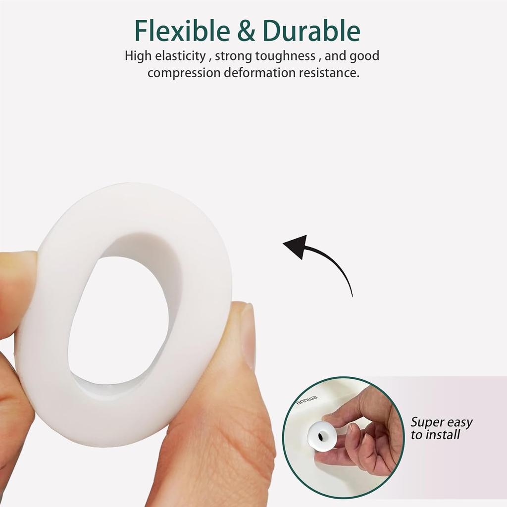 3/16 Inch ID, 1/4 Inch Drill Hole, Silicone Rubber Grommets for Wiring, Automotive Firewall Small Top Hat Hole Grommets for 3/16 Inch OD Vinyl Tubing