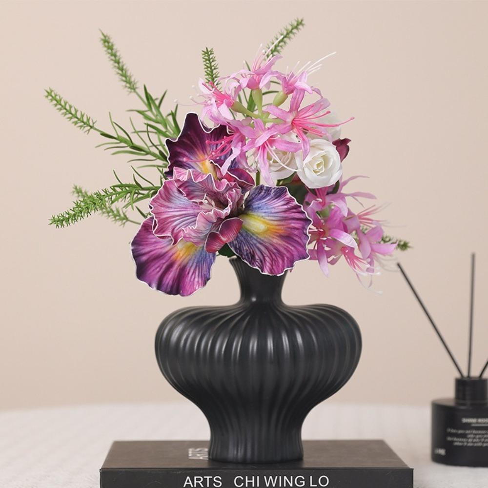 Beautiful Artificial Alice Iris Flowers Realistic Silk Fake Flower  Garden Landscaping