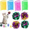 14 Pack Spring Paper Hair Ball Cat Toy Set Cat Toy Interactive Pet Products for Cat Toys Pet Accessories