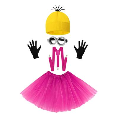 5Pcs Costume Accessories Adult Men Women Cosplay Party Set Hat Eyes Gloves Set