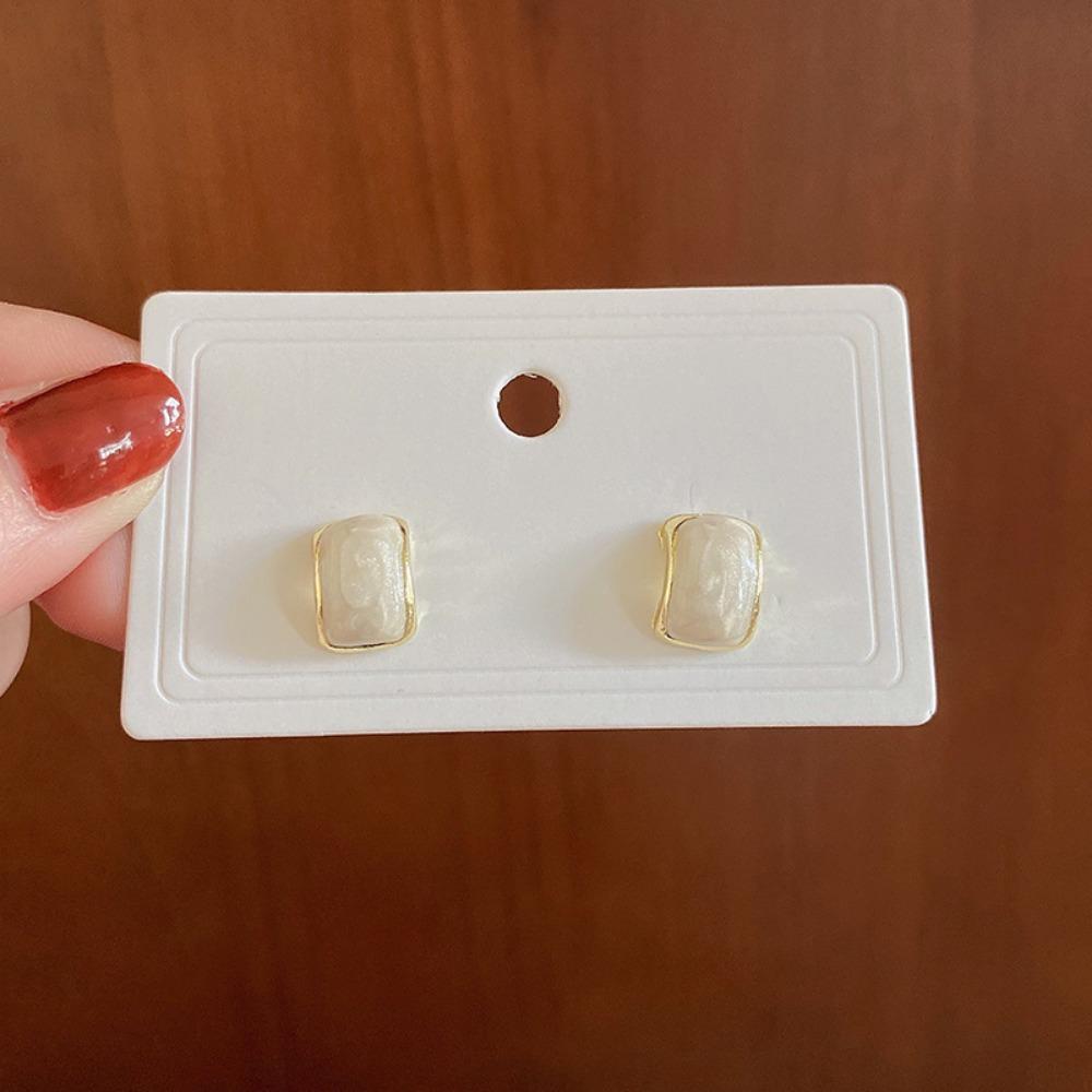 Silver Needle Flower Love Earrings Simple and High-end Sense Versatile Stud Earrings Niche Temperament Earrings Women