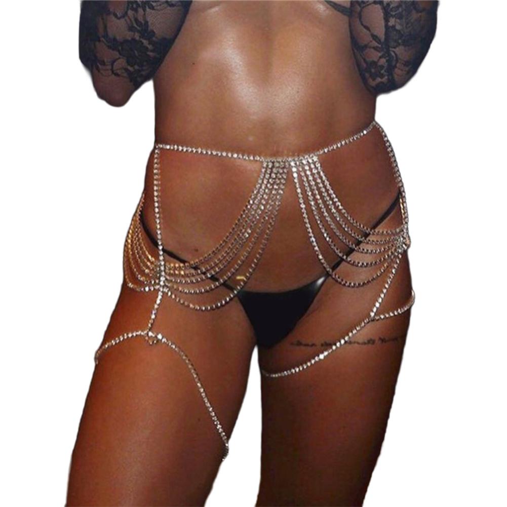 Women Body Chains Jewelry Adjustable Layered Belly Waist Chains Versatile Fashion Body Accessories