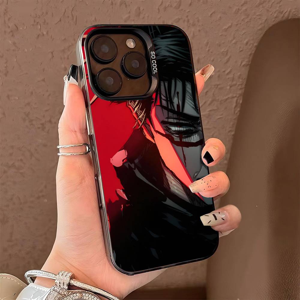 Jujutsu Kaisen Chos Phone Case for iPhone 17 17Air 16 15 14 13 12 11 Pro Max Plus Colorful Silver