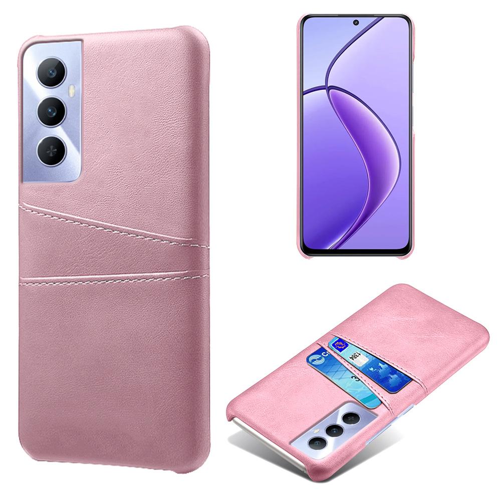 For Realme C65 4G Case Dual Card Slots PU Leather+PC Hard Phone Cover