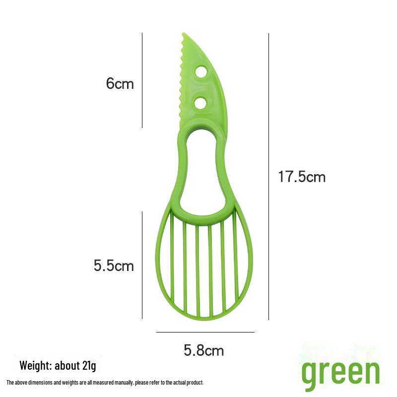 Cuchillo y rebanador doble para aguacate: Herramienta de cocina multifuncional