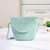 1Pieces New Flip Style Change Mini Bag Fashionable Straw Woven One Shoulder Crossbody Mountaineering Bag