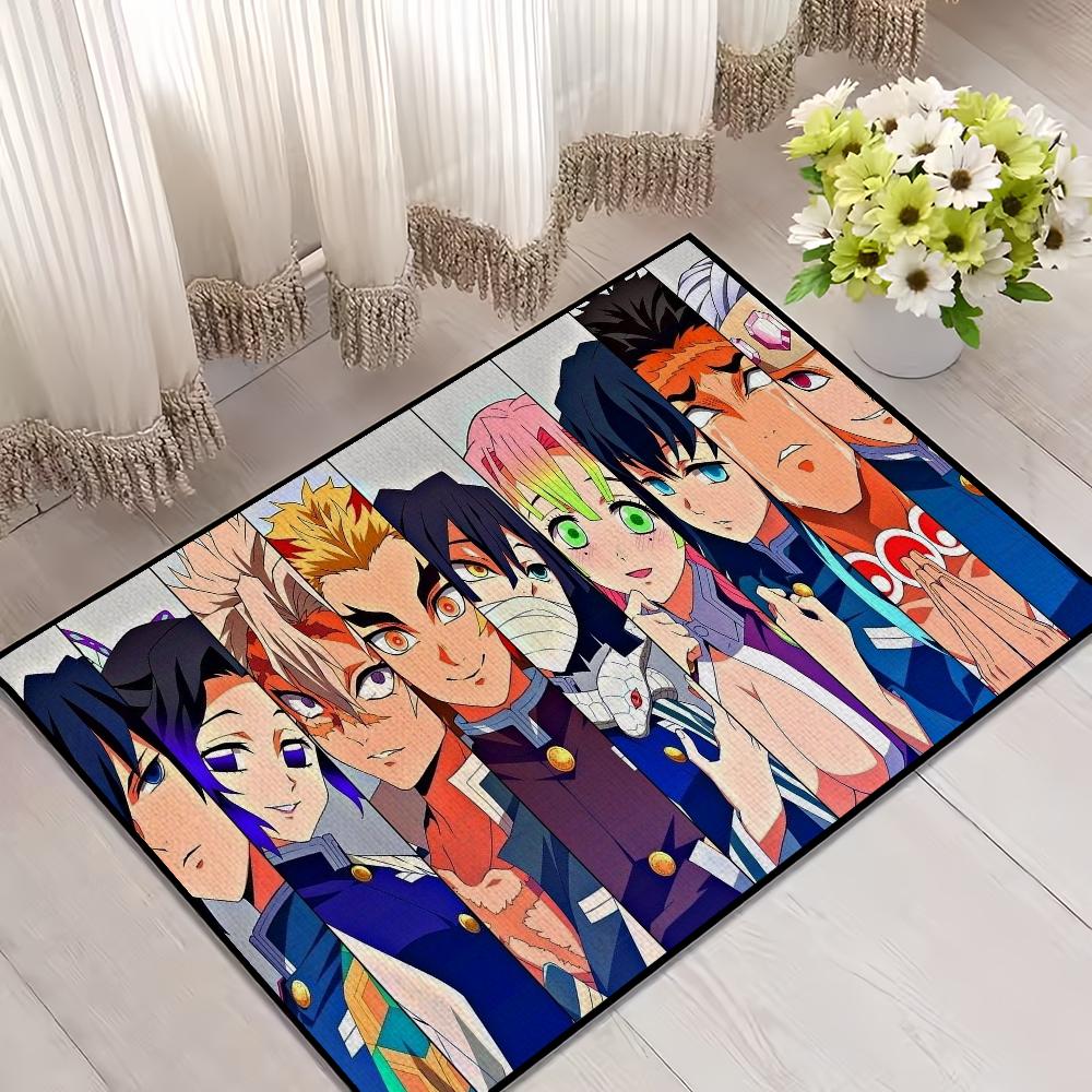 Anime D-DemonS Cool S-SlayerS small carpet For House Bedroom Decoration Kitchen Bath Super Absorbent Rug Carpet Foot Non-slip