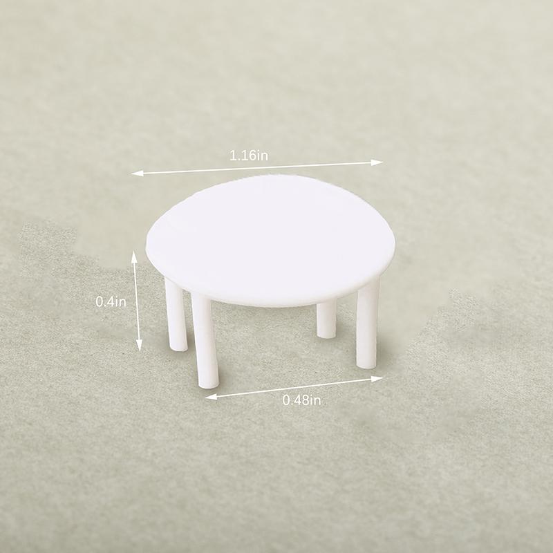 8/10Pcs 1:75 Scale Dinning Miniature Chair Model Mini Dollhouse Furniture Decor