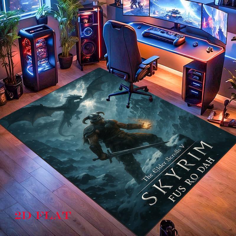 Tamriel Carpet Rug for Living Room Bedroom Home Sofa Decoration,Kids Play Nonslip Floor Mat