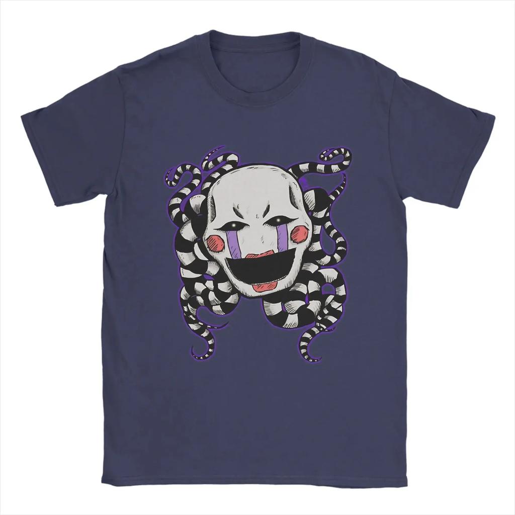 FNAF U Fredyho Bavlněná Trička Vintage Y2k Trička Loutka Marioneta Tričko Ležérní Volné Tričko Skvělé Krátký Rukáv Unisex