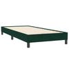 Box Spring Bed Without Mattress Dark Green 80 x 220 cm Velvet