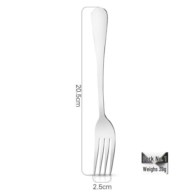 Stainless Steel Cutlery Set: Two-Piece Steak Knife & Fork, Three-Piece Knife, Fork & Spoon