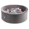 Dry Ball Pit 200 Pieces 90X30 Velvet Lilac: Pearl, Transparent, Silver, Light Pink