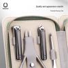 Qisu Deluxe 9-in-1 Stainless Steel Manicure & Grooming Kit